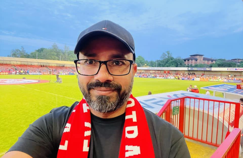 Zack Ali and Crawley Town supporters celebrated promotion with the team at a ceremony at the club's stadium.