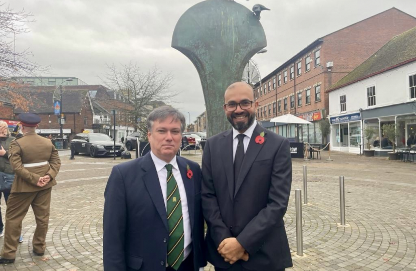 Zack Ali with Henry Smith MP