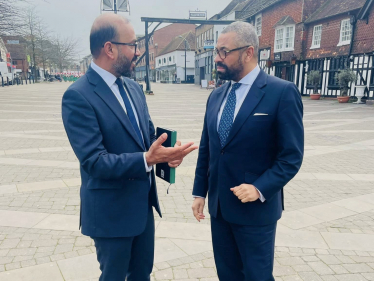 Zack Ali and Home Sec James Cleverly