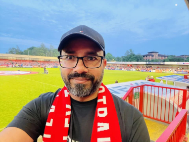 Zack Ali and Crawley Town supporters celebrated promotion with the team at a ceremony at the club's stadium.